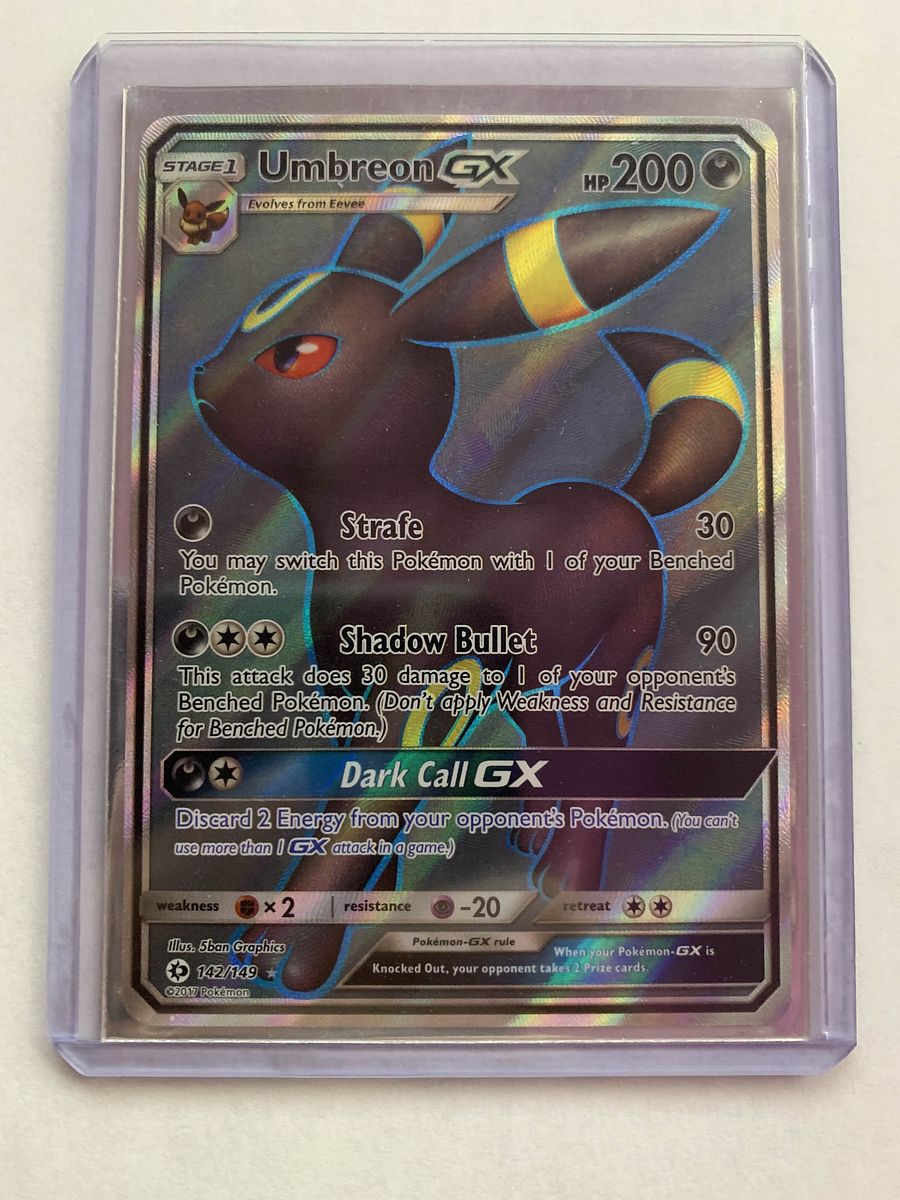 Pokémon Trading Card – Umbreon GX (Sun & Moon Base Set, #142/149) - NM product image (4)