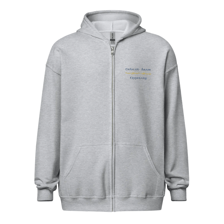 Tipperary/Tiobraid Árann Orthodox style Ogham embroidered Zip Hoodie product image (17)