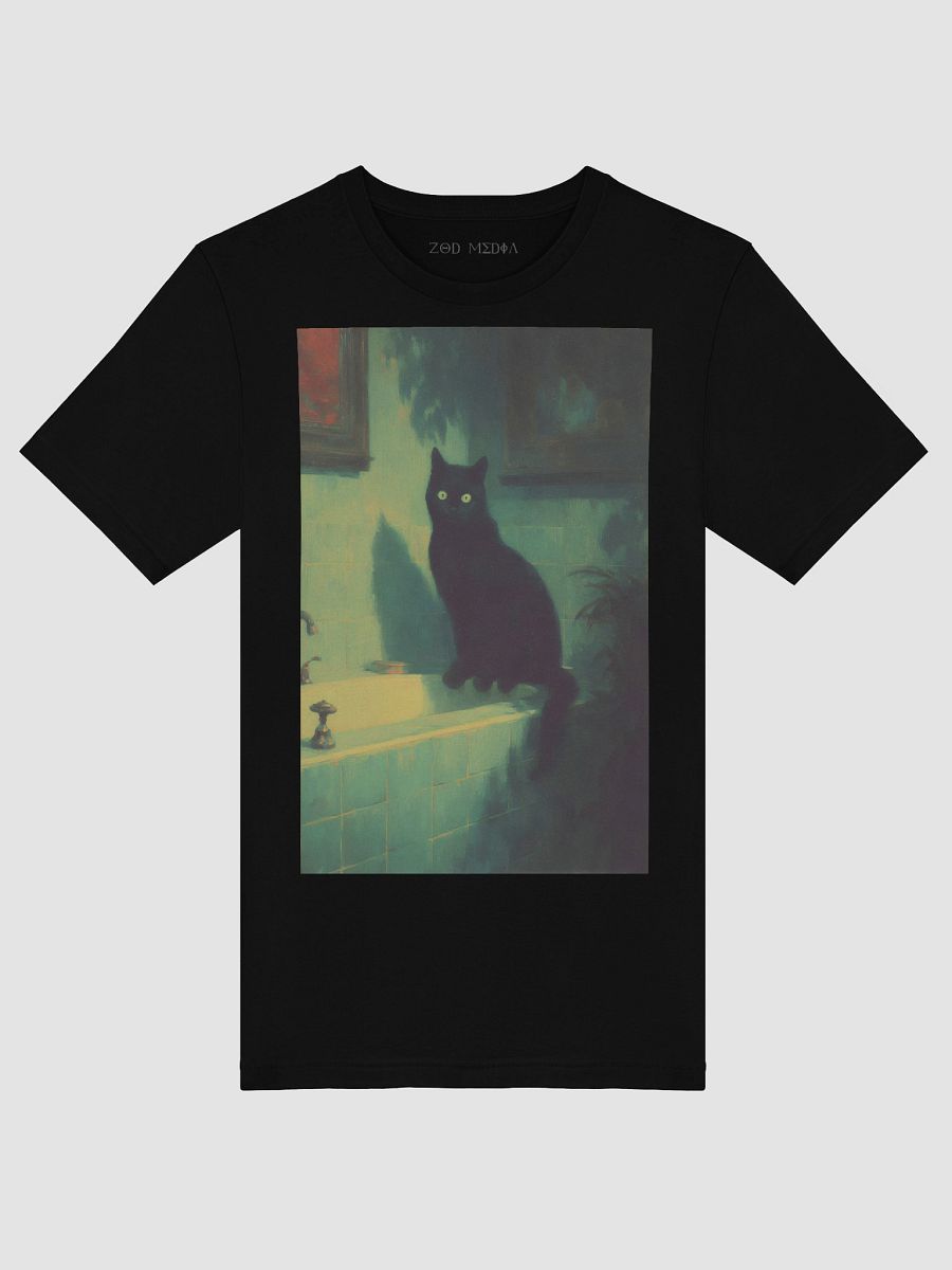 Midnight Watcher Cat T-Shirt product image (5)