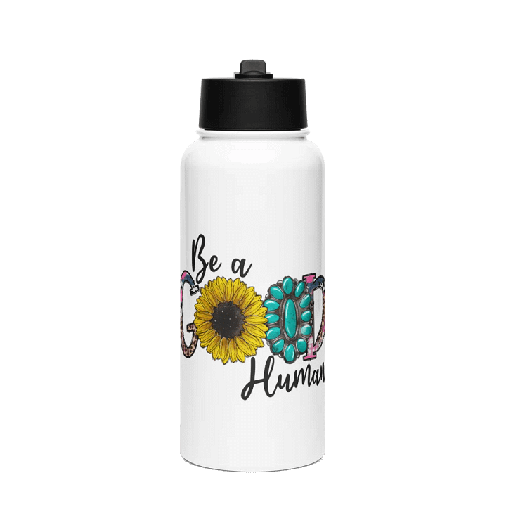 Be A Good Human - Stainless Steel Sports Water Bottle product image (1)