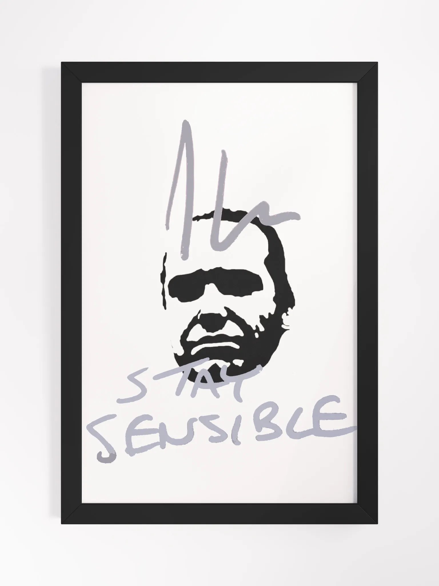 Jon Hare Stay Sensible Framed High-Quality Matte Poster product image (1)