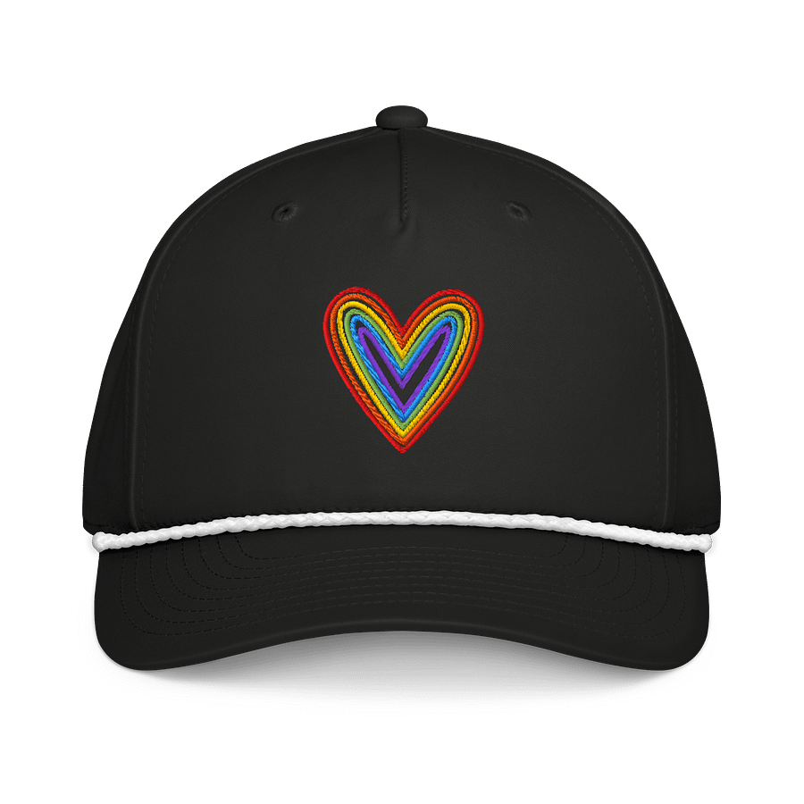 Rainbow Heart Five-Panel Cap product image (1)