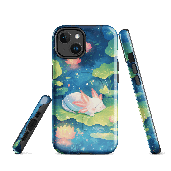 In the Flower Pond Axolotl Sweet Escape MagSafe Tough Case for iPhone product image (1)