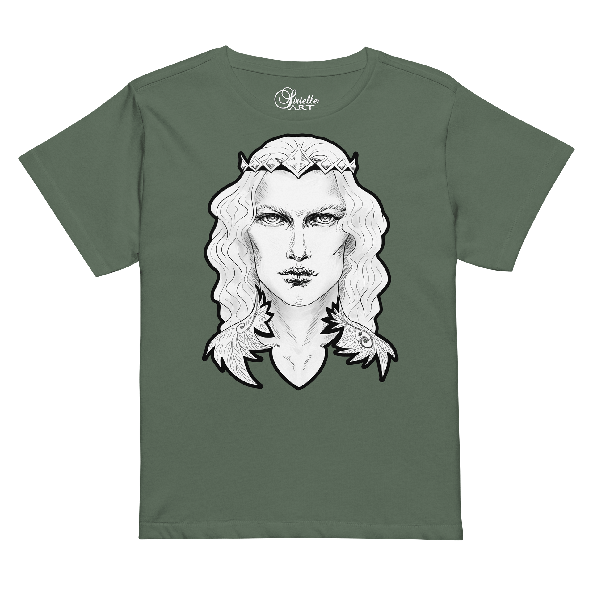 Prince Charming Black Line Women's High-Waisted Tee Cotton Heritage product image (10)