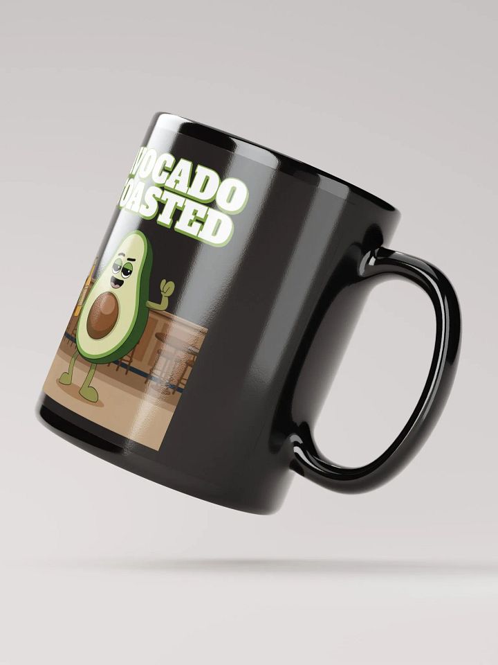 Avocado Toasted Funny Black Mug product image (2)