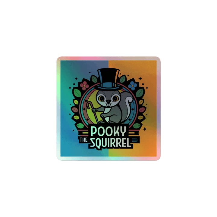 Pooky's Holographic Squirrel Sticker Set product image (1)