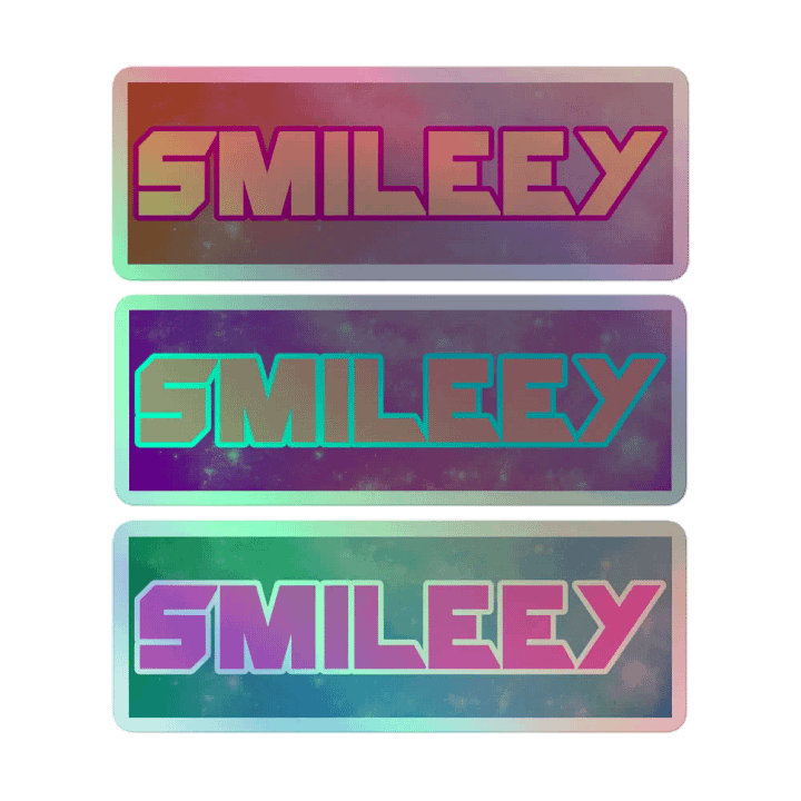 Smileey Galaxy Holographic Stickers product image (1)