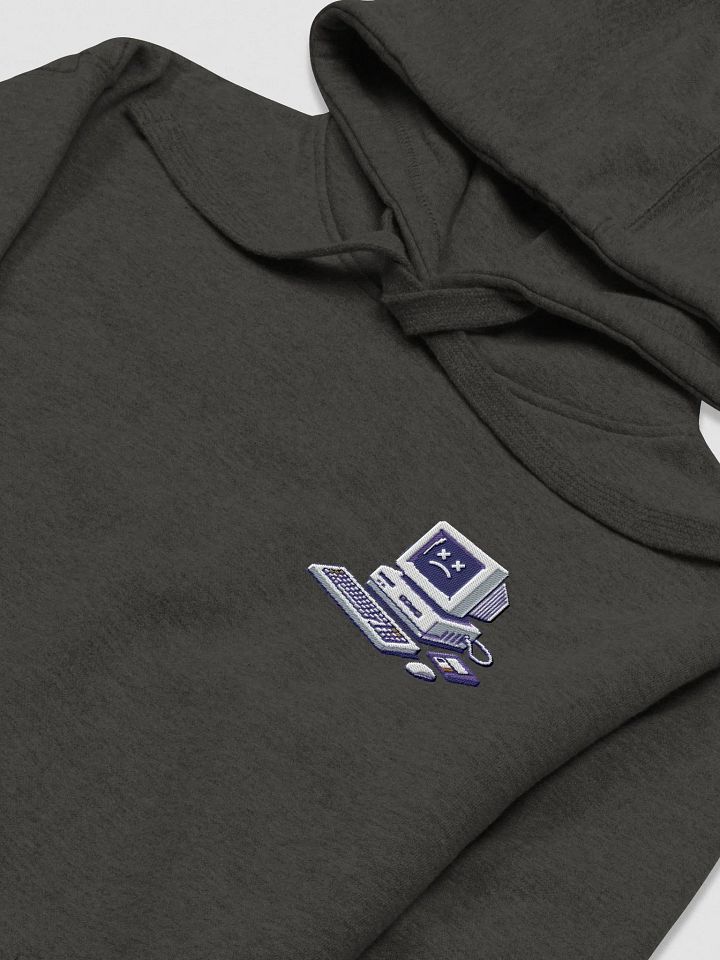 Sad Computer Embroidered Hoodie product image (1)