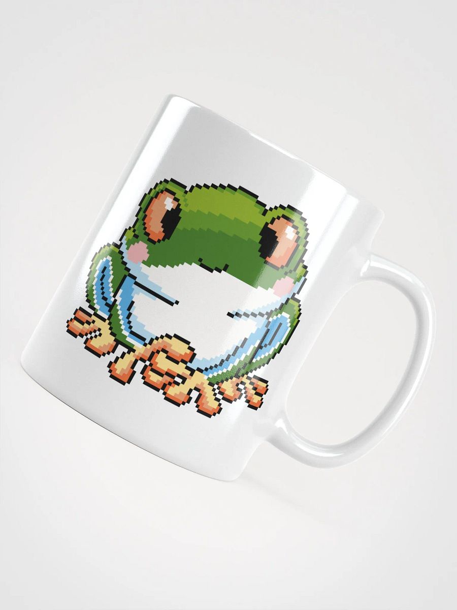 Dark Green Rip the Frog White Glossy Mug product image (5)