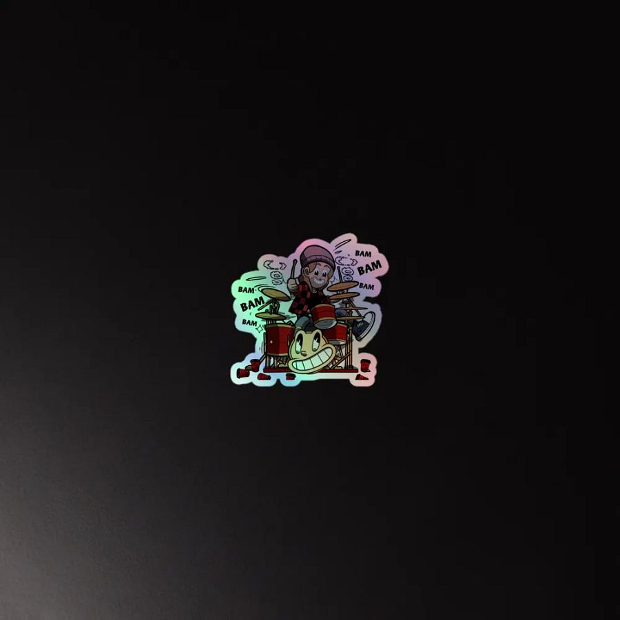DKdrums Holographic Sticker product image (2)