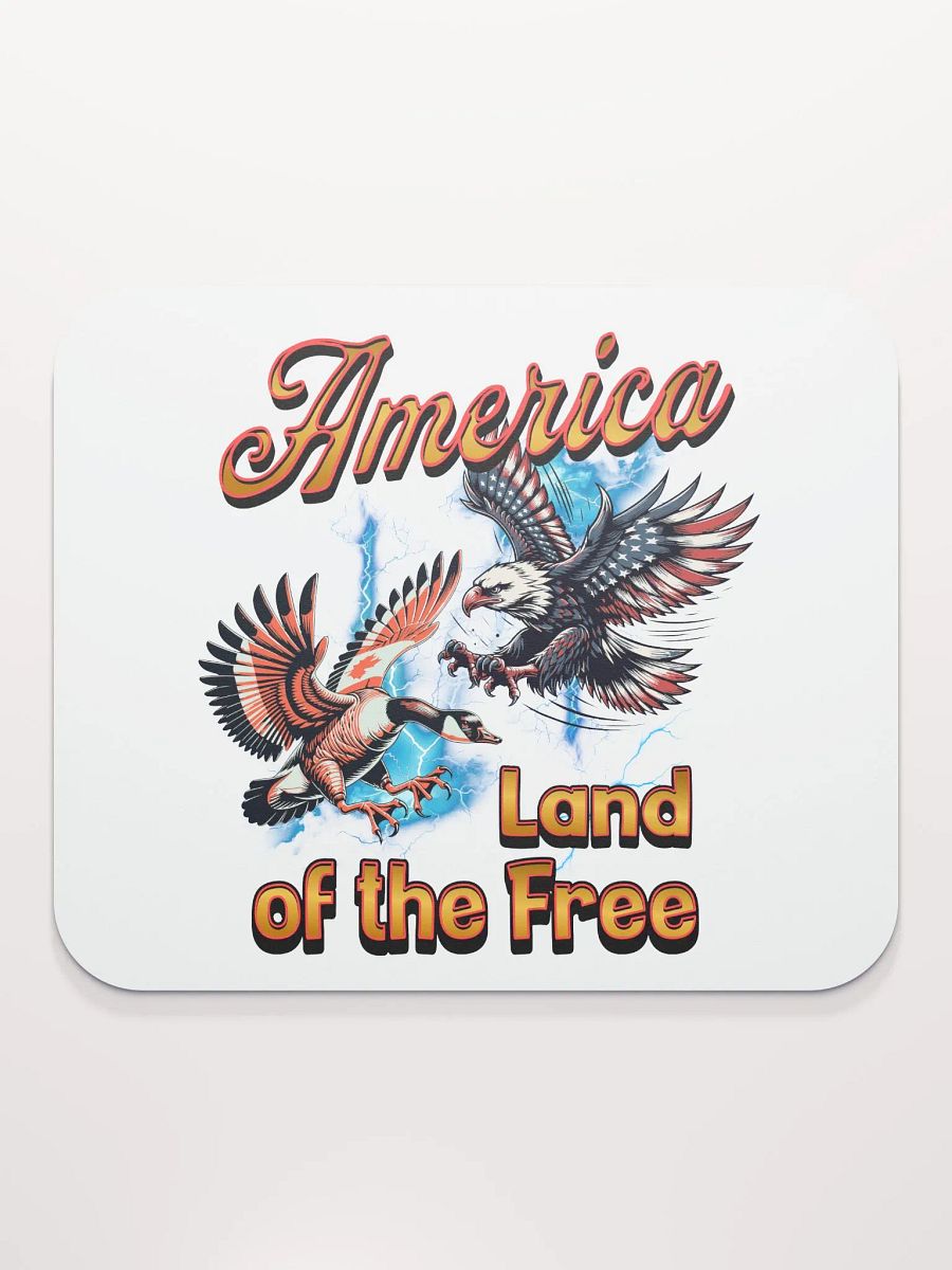 America Land Of The Free Patriotic Confrontation Mouse Pad product image (1)