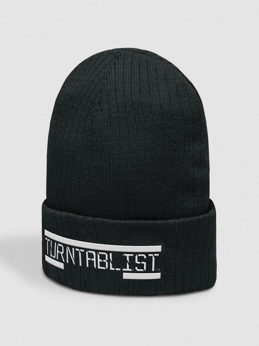 TURNTABLIST.ORG ILLUSION RIBBED KNITTED BEANIE product image (2)