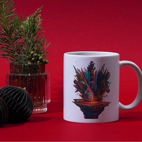 Vibrant Energetic Design on ceramic mug
High quality printing of 300px
It's 11 oz capacity.

#printdesign #artdesigner #coffe...