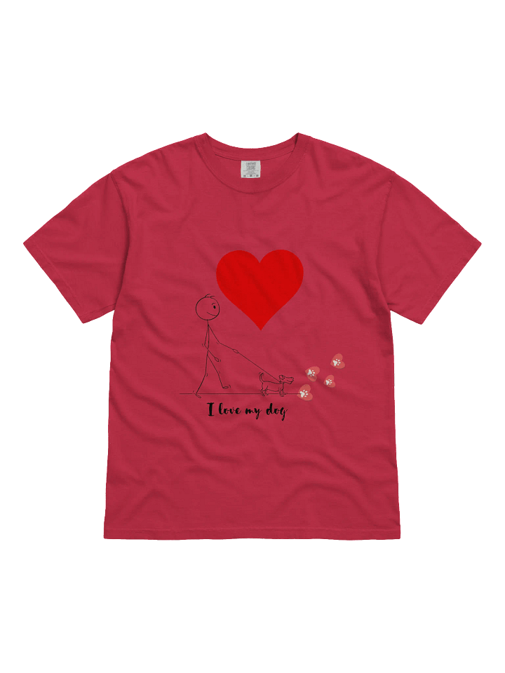 I Love My Dog Heavyweight T-Shirt product image (5)