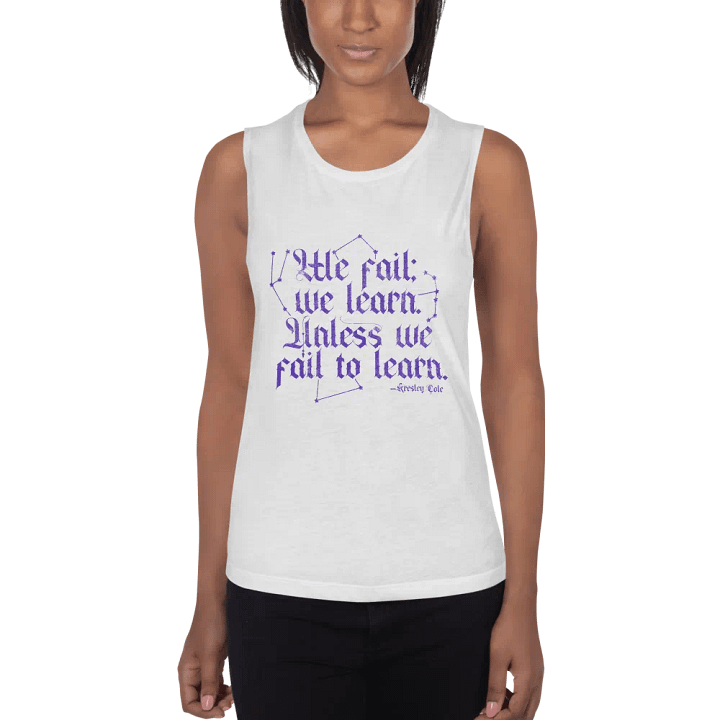 We Fail We Learn Flowy Muscle Tank product image (21)