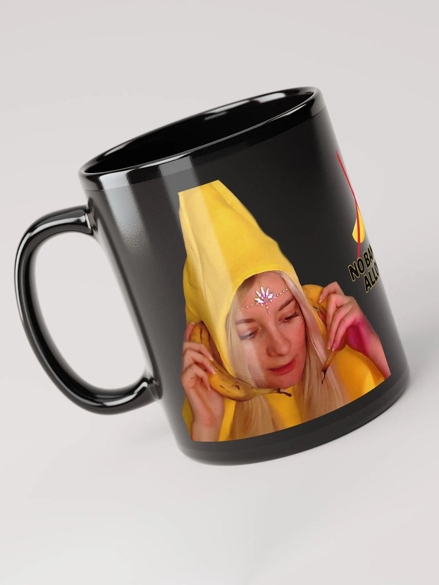 No bananas allowed black mug product image (3)