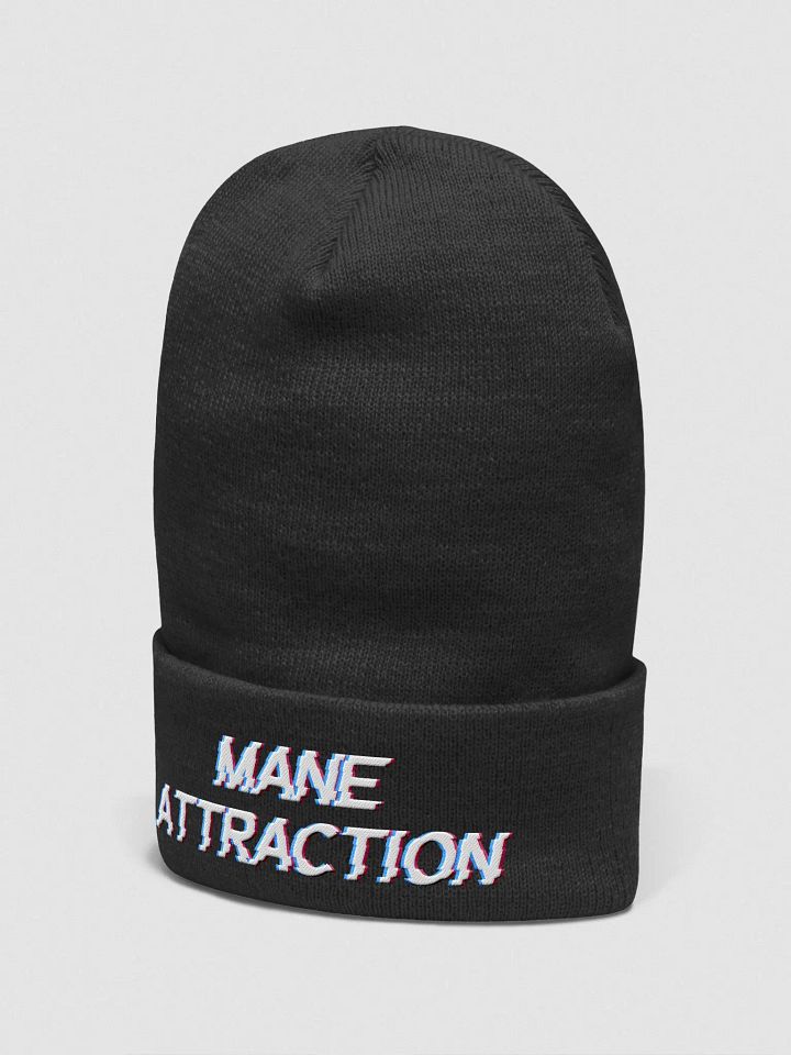 MA Cuffed Black Beanie product image (2)