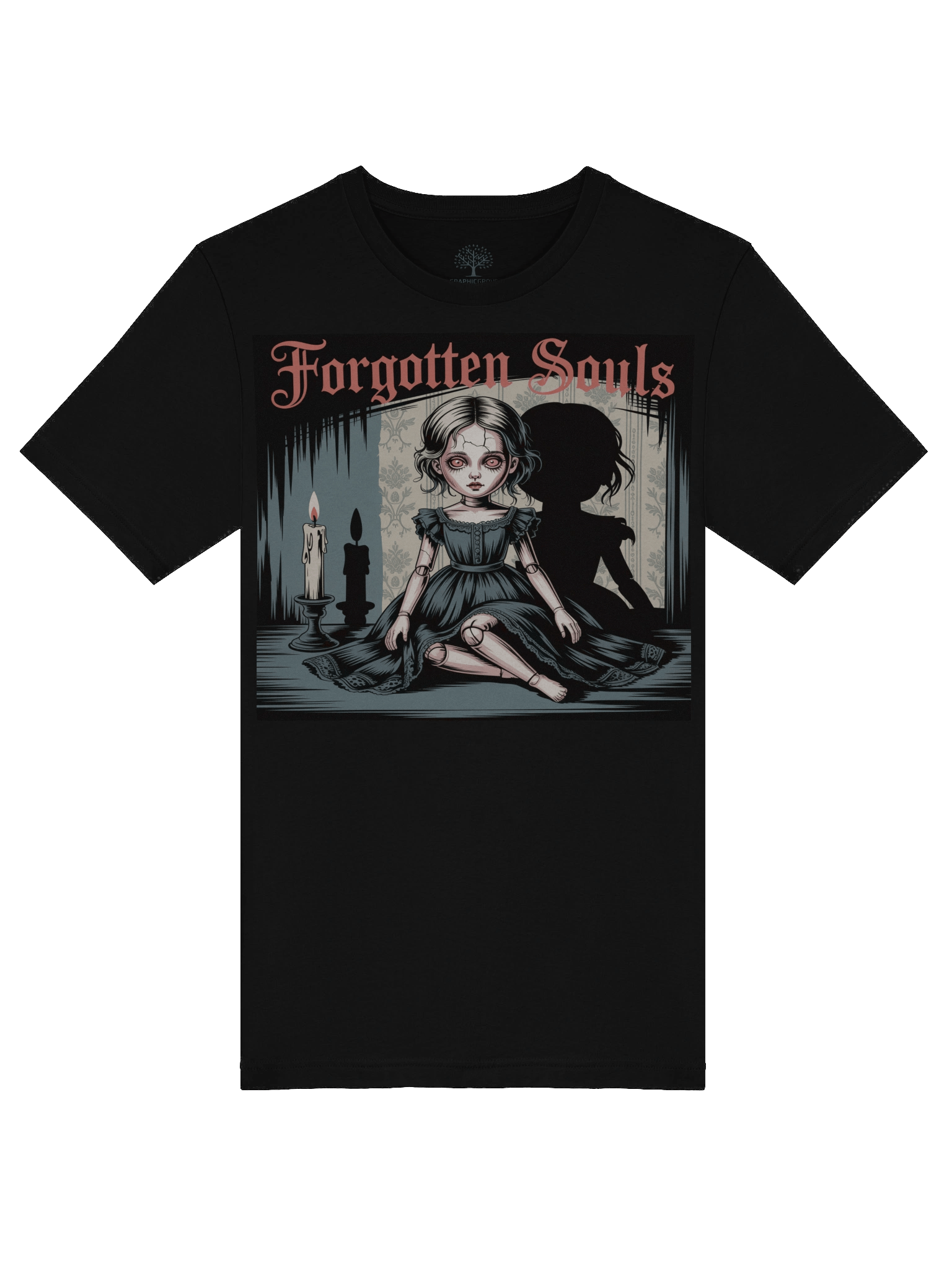 Creepy Doll 'Eternal Shadows' T-Shirt - Unisex Supersoft Gothic Design product image (51)