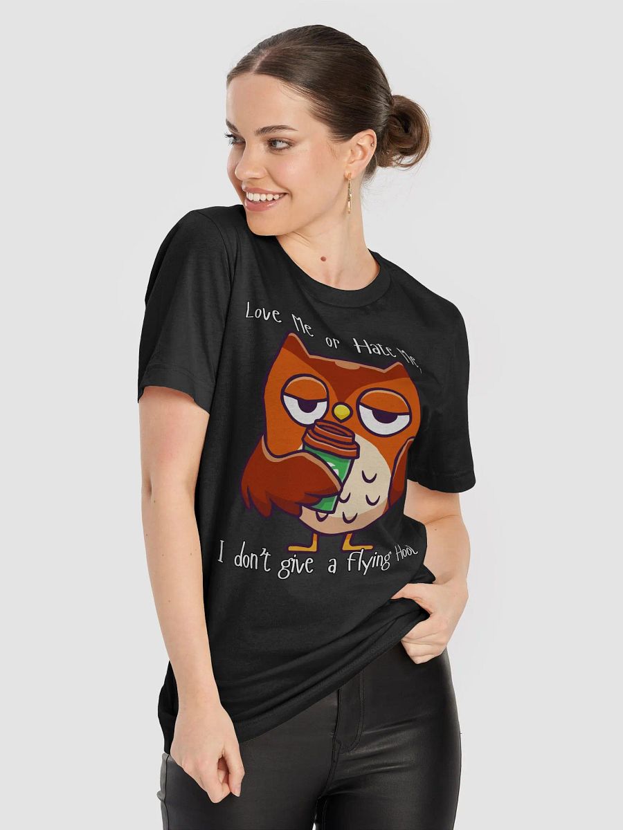 No Hoots to Give! Chill Owl with Latte T-Shirt product image (2)