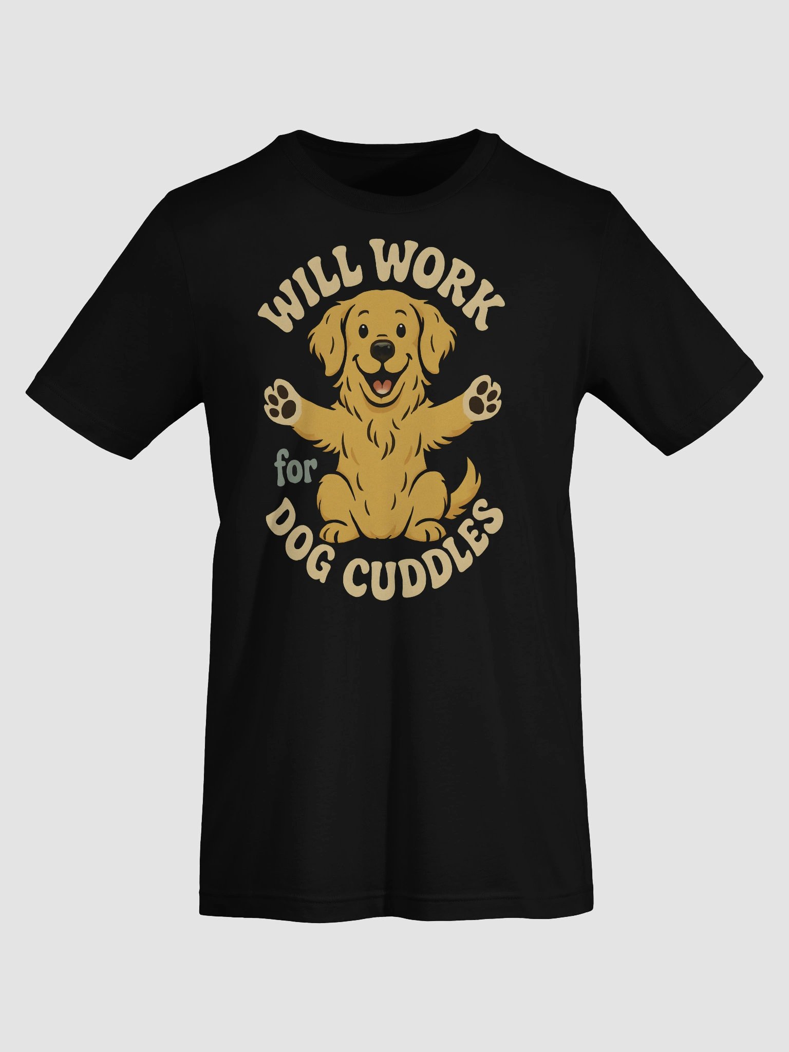 Dog Cuddles Work T-Shirt product image (7)