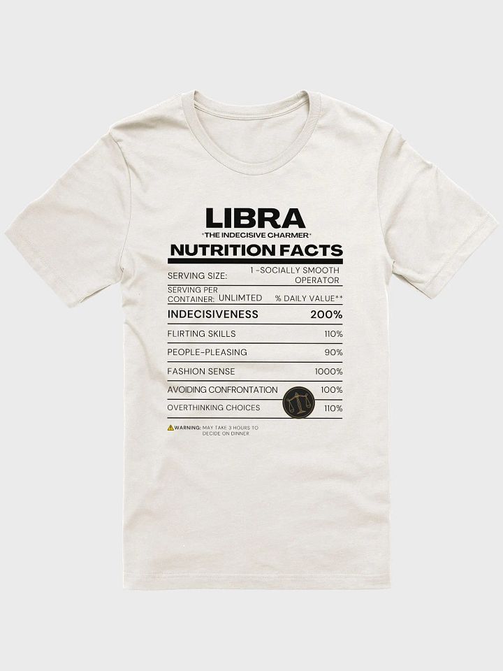 Libra Nutrition Facts T-Shirt product image (1)