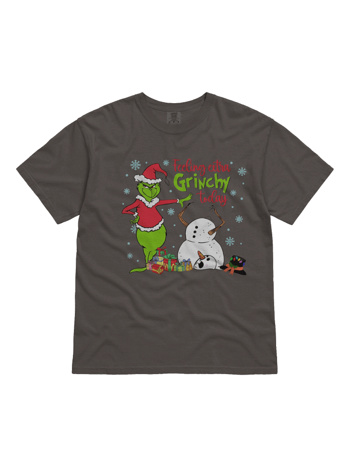Melting Snowman Grinchy Comfort Colors Tee product image (1)
