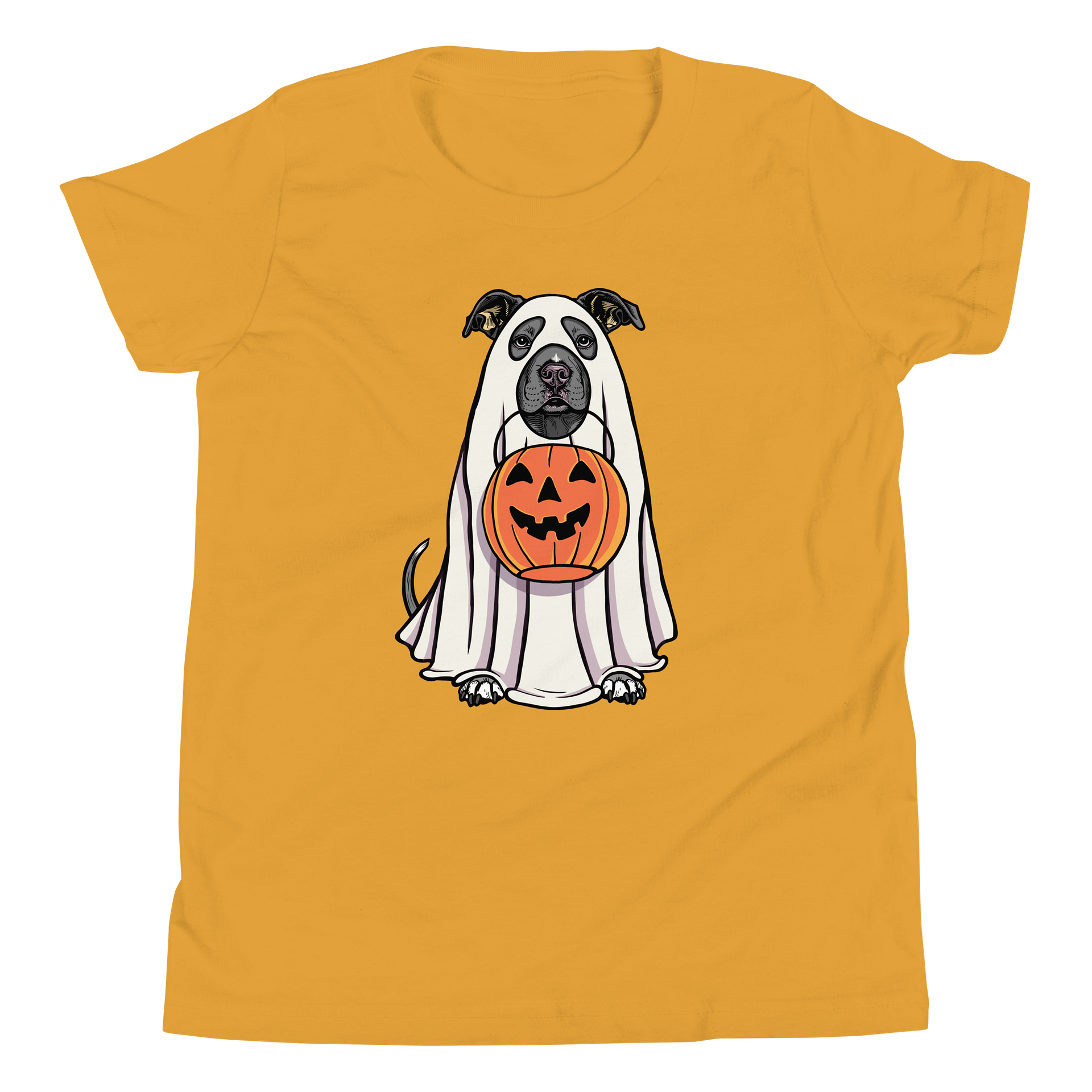Halloween American Pitbull Terrier(Blue) Youth T-Shirt product image (5)