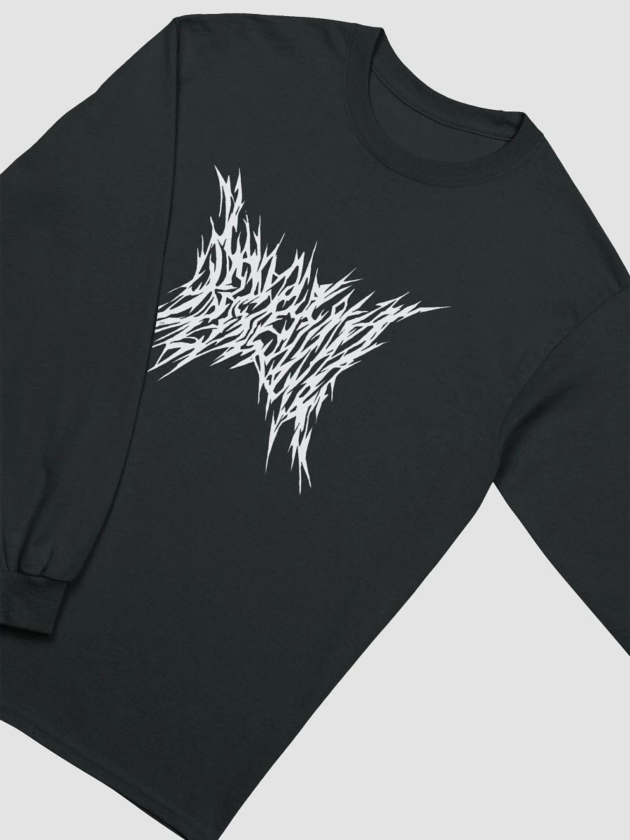 Death Metal Logo Long Sleeve Tee (White Text) product image (3)