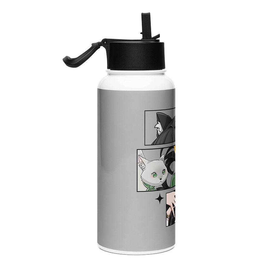 Moonlit Cat Manga Stainless Steel Bottle product image (4)