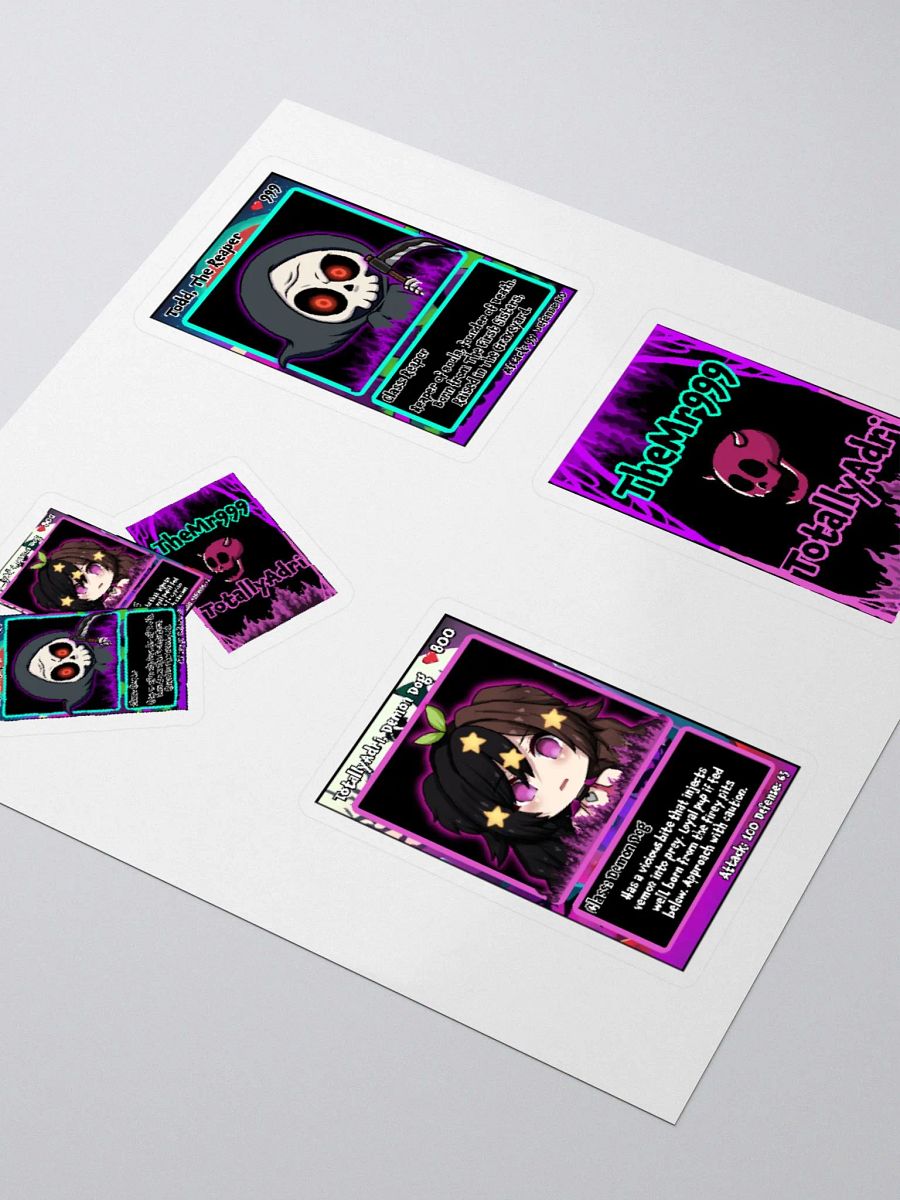 The Reaper & Demon Dog, Hell Cardz Collection Large 4-Pack Stickers product image (3)