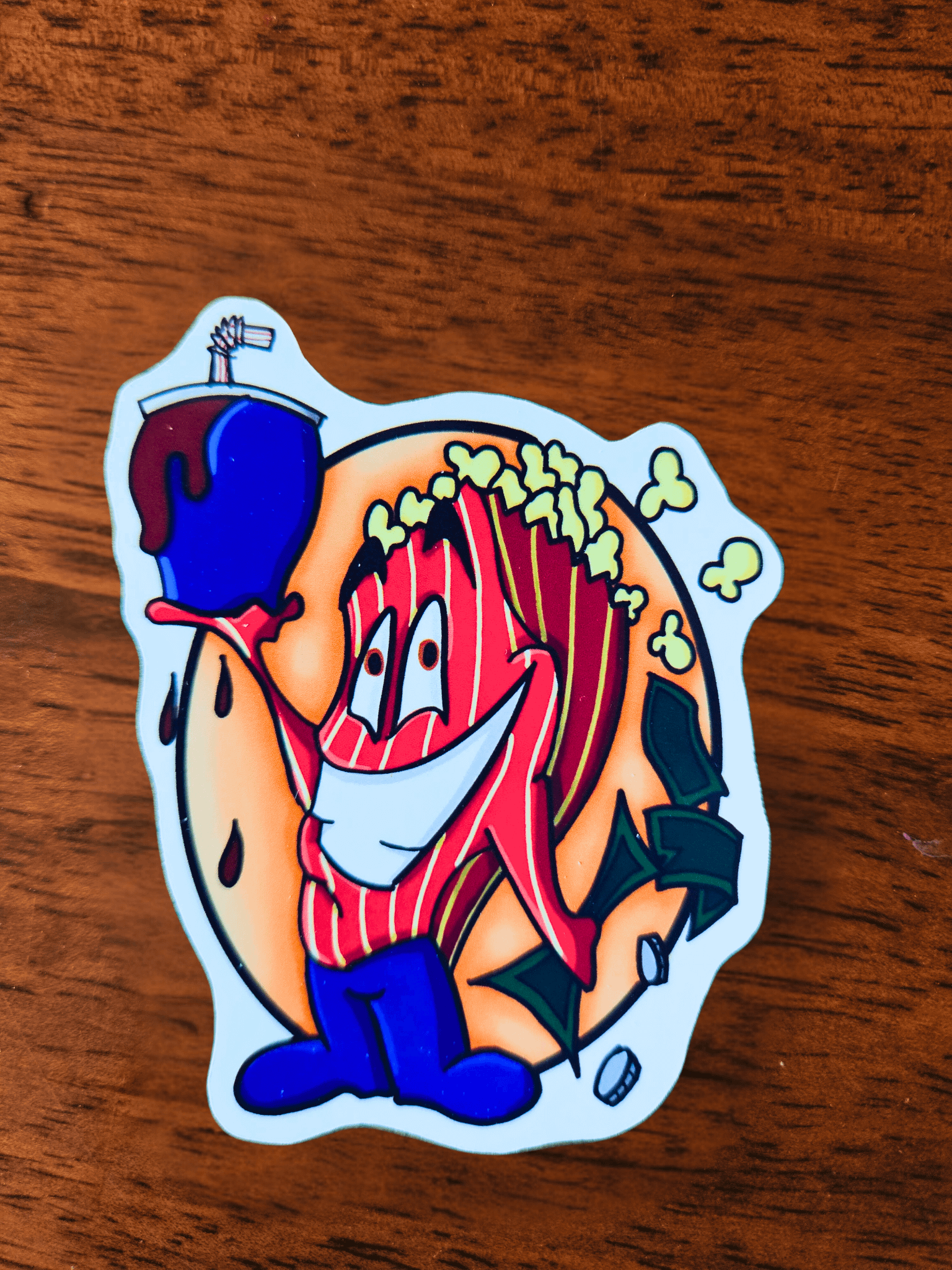 Colonel Popper Mascot Die-Cut Sticker product image (1)
