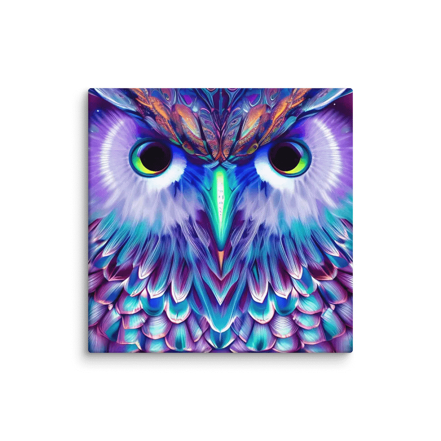 Fantasy Fractal Owl Art - v6 product image (3)