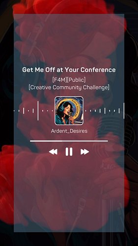 Sneak peek at the Creative Community Challenge posting later today.

@joleneaudio

#audioerotica #voiceartist
