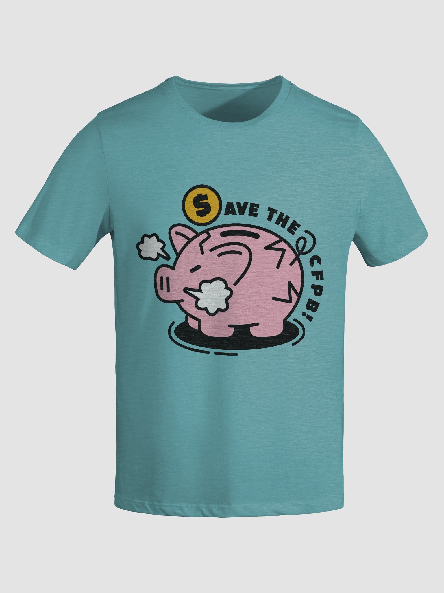 Save CFPB Piggy Bank Women's Cut T-Shirt product image (35)