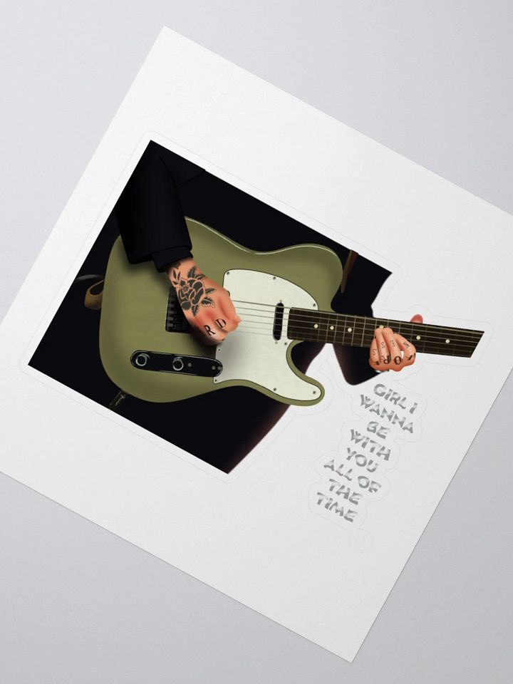 julien baker - all day and all of the night drawing - die cut sticker product image (2)