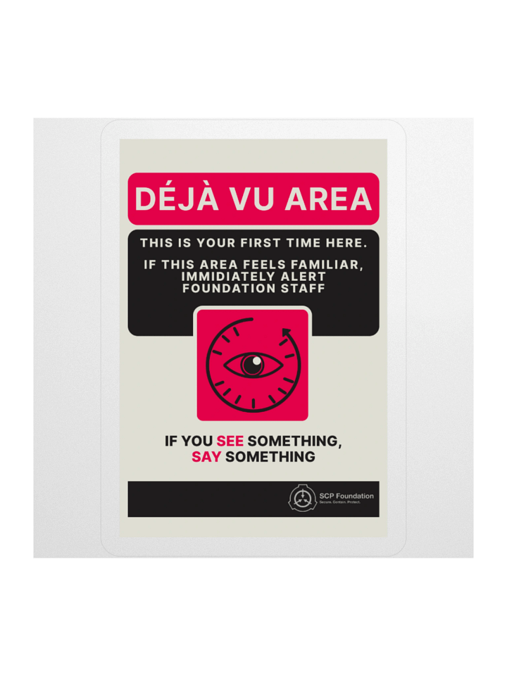 DEJA VU sticker product image (1)