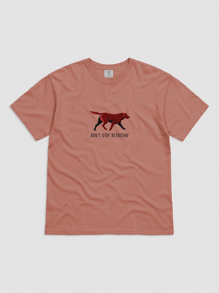 Don't Stop Retrievin' T-Shirt(Embroidered) of a Chesapeake Bay Retriever(Brown) product image (21)