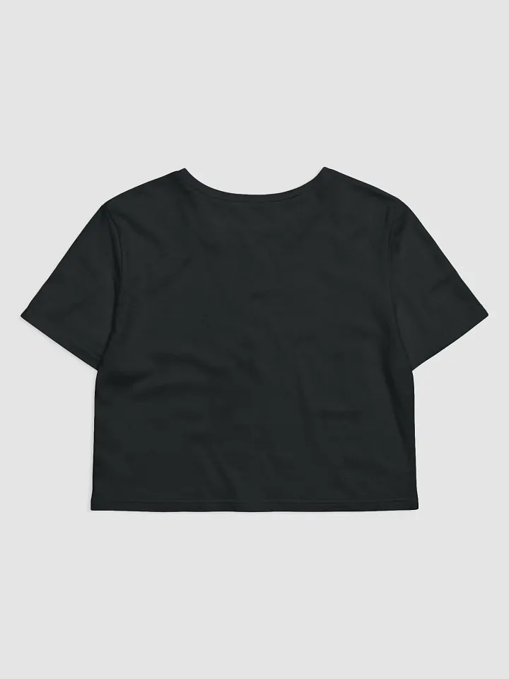 Simplistic NerdyNoodle Emblem Cropped Tee (Black) product image (2)