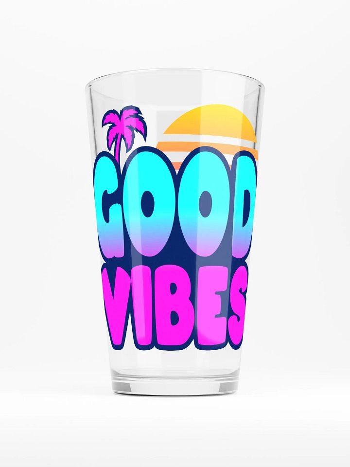 GOOD VIBES PINT GLASS product image (1)