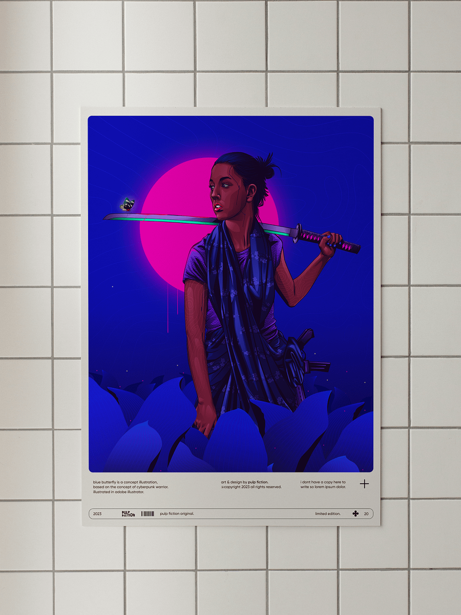 Blue Butterfly Poster product image (1)