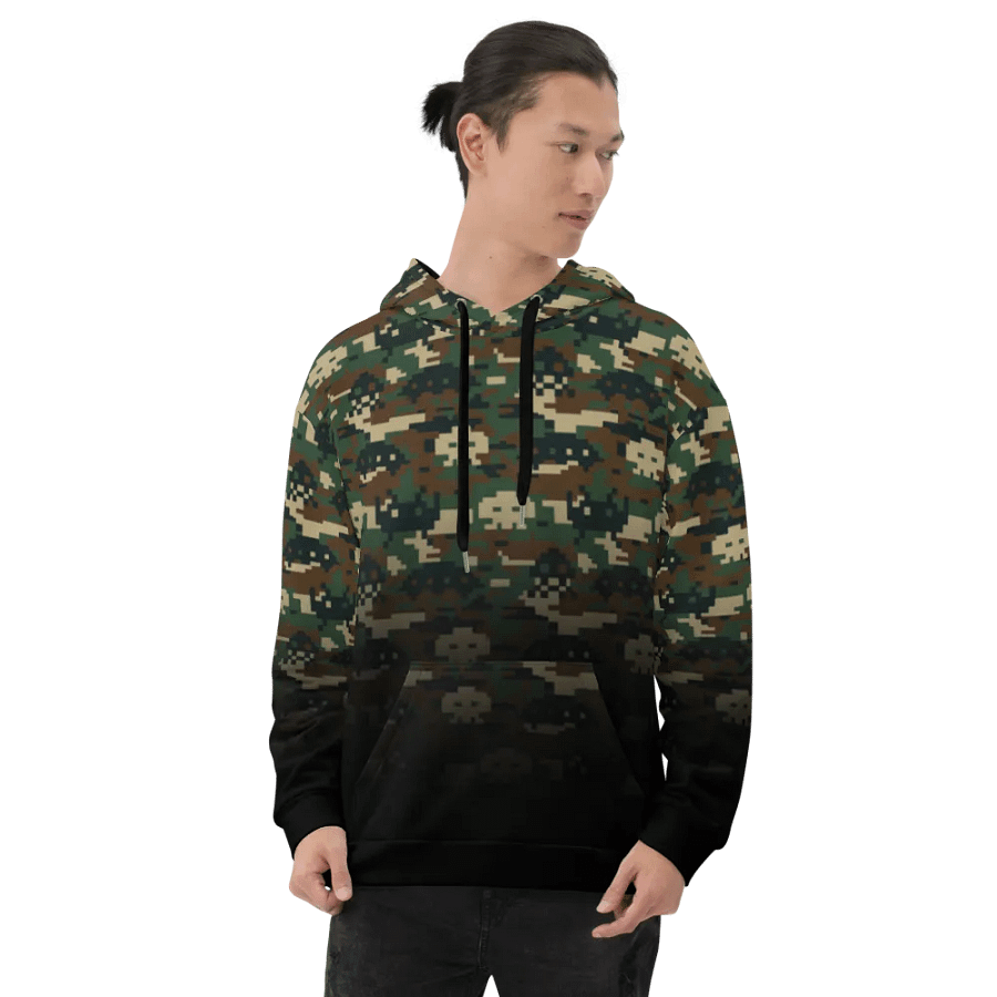 Space Invaders Camo Unisex Hoodie (Poison) product image (8)