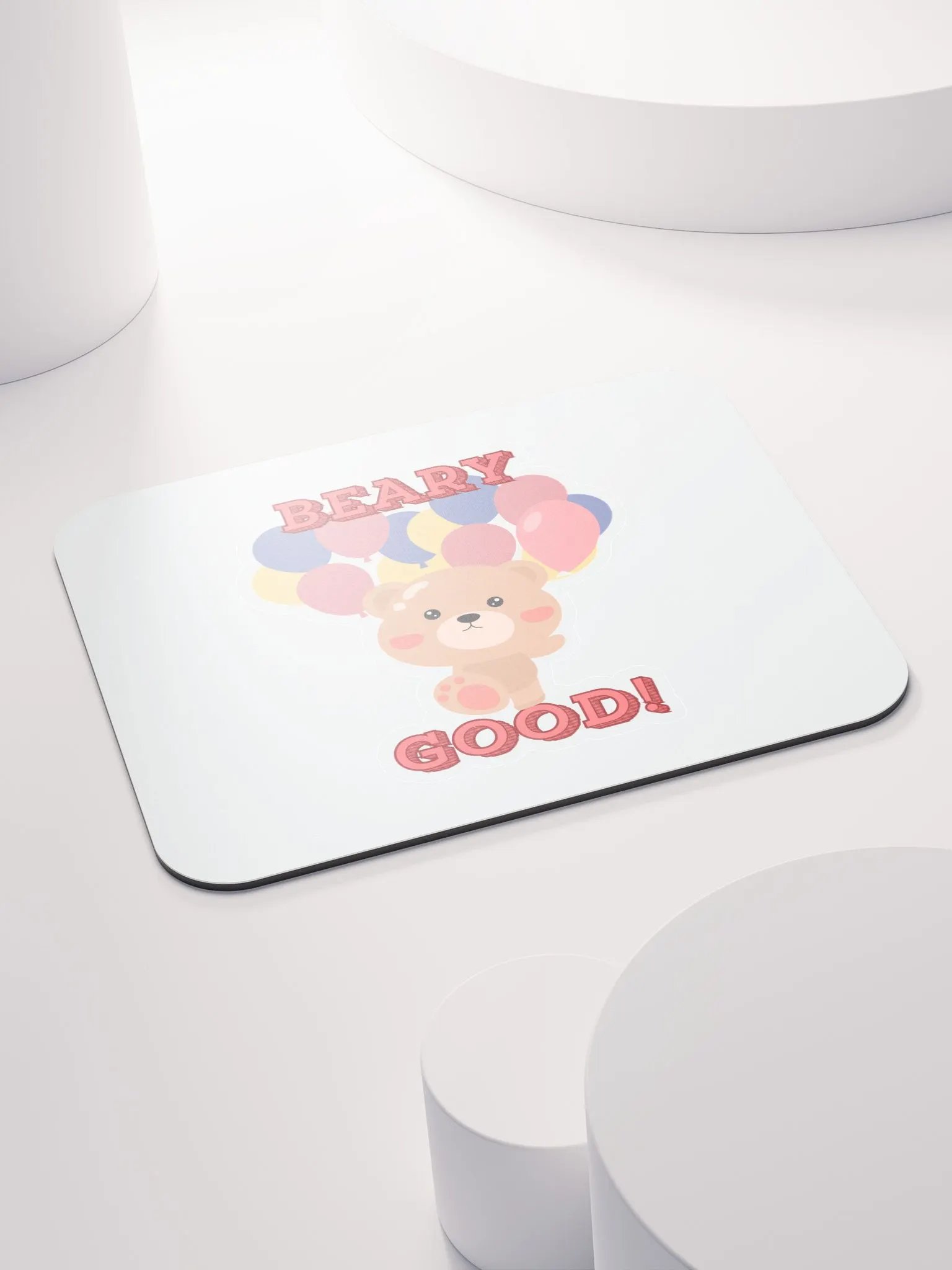 Beary Good! Cartoon Bear Mouse Pad product image (4)