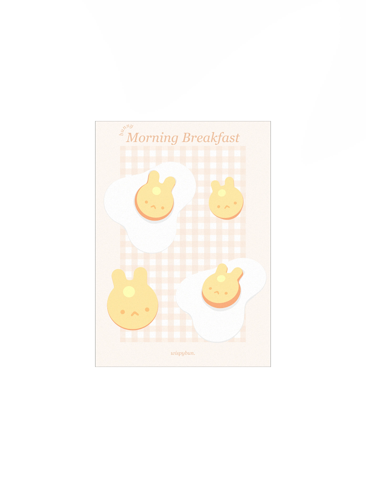 Bunny Morning Breakfast (Vanilla) Print product image (1)