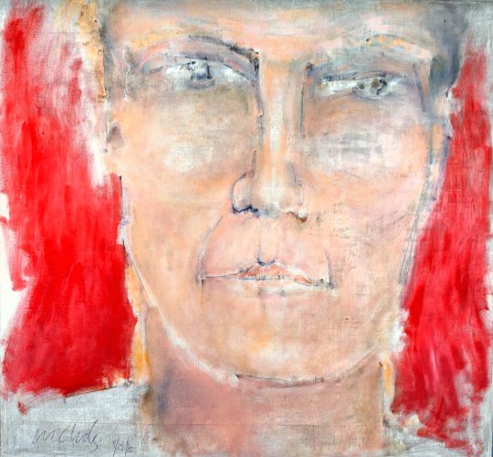 Self Portrait (1985) on canvas (20" x 20") product image (1)