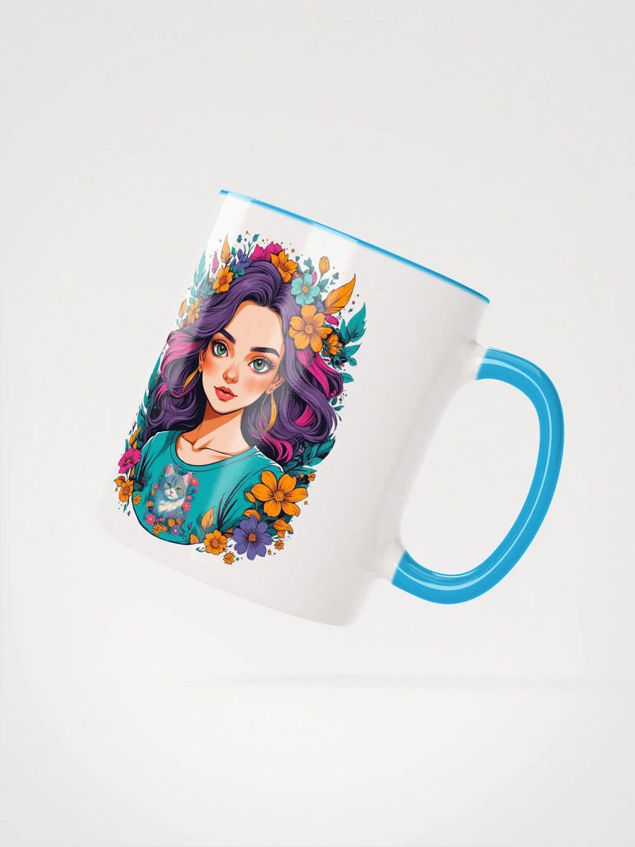 Bloomcore Flower Girl - Ceramic Mug with Color Inside - v2 product image (4)