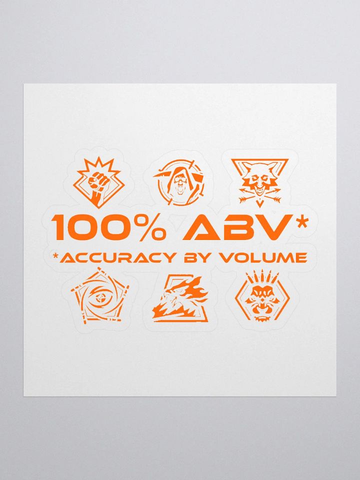 100% ABV Sticker product image (1)
