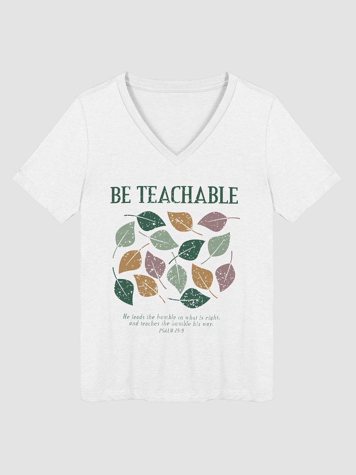 Be Teachable Women's Relaxed V-Neck Shirt product image (1)
