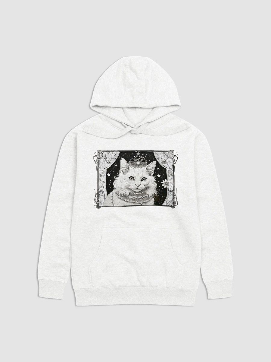 The Duchess, purrfect elegance and poise white hoodie product image (1)