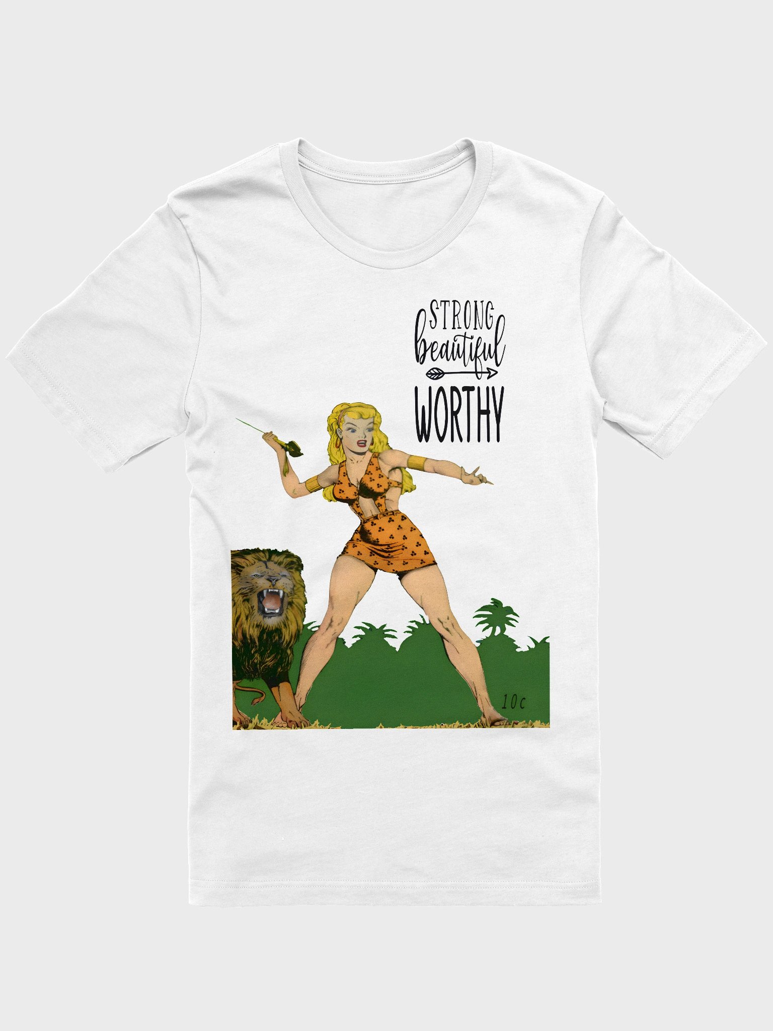 Strong Beautiful and Worthy TShirt | Vintage Comic Book T-Shirt for Women | Retro Graphic Tee product image (2)