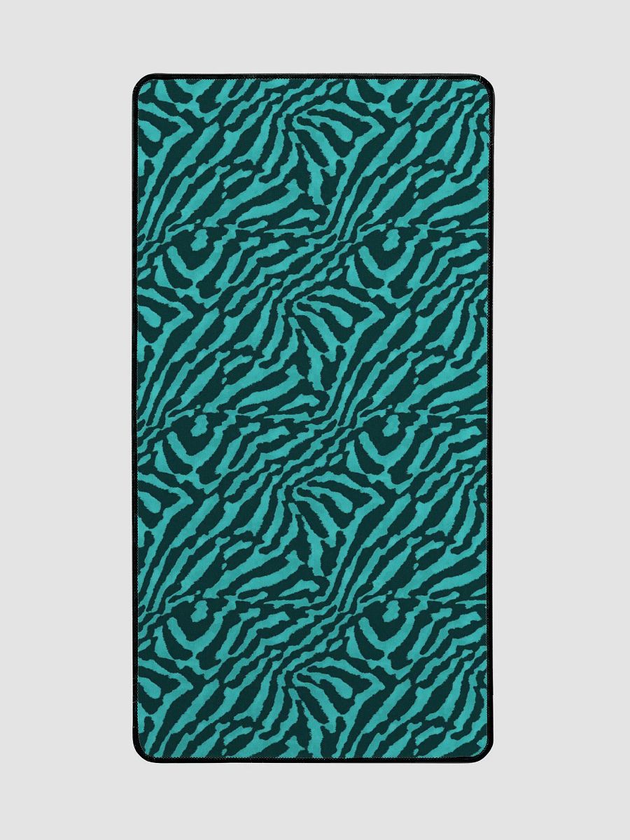 Teal Zebra Desk Mat product image (2)